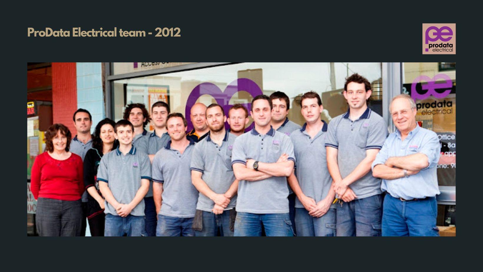 Prodata Electrical Team 2012